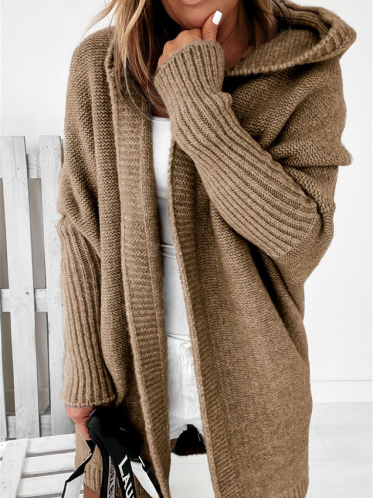 SUZAN CASHMERE HOODED CARDIGAN
