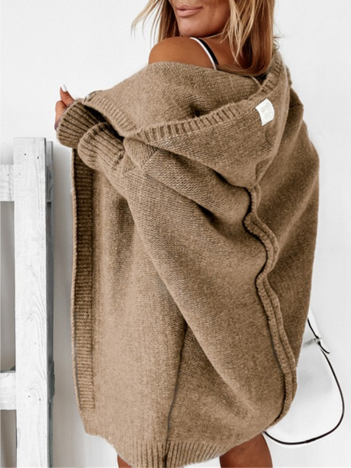 SUZAN CASHMERE HOODED CARDIGAN