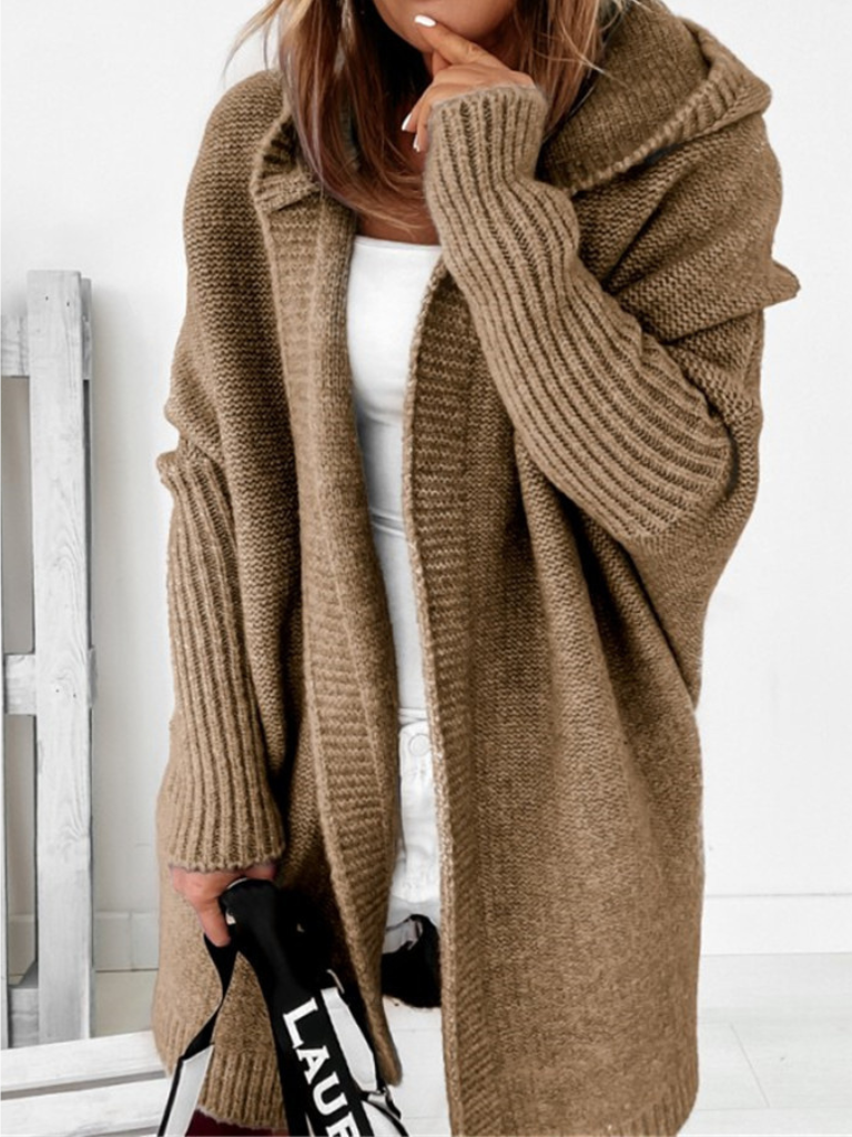 SUZAN CASHMERE HOODED CARDIGAN