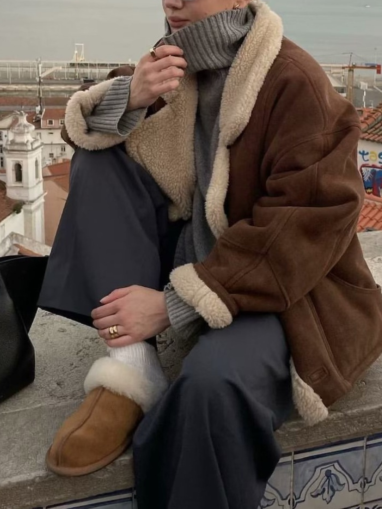 SIENNA FAUX SHEARLING OVERSIZED COAT