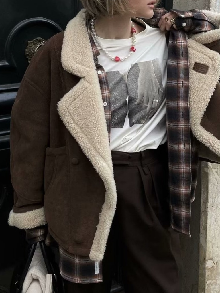 SIENNA FAUX SHEARLING OVERSIZED COAT