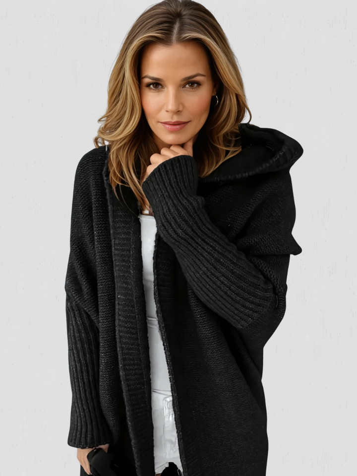 SUZAN CASHMERE HOODED CARDIGAN