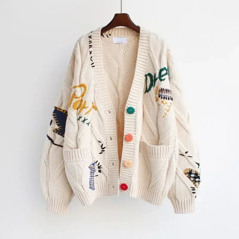Zoe™ - Embroidered Knitted Cardigan