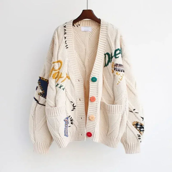 Zoe™ - Embroidered Knitted Cardigan
