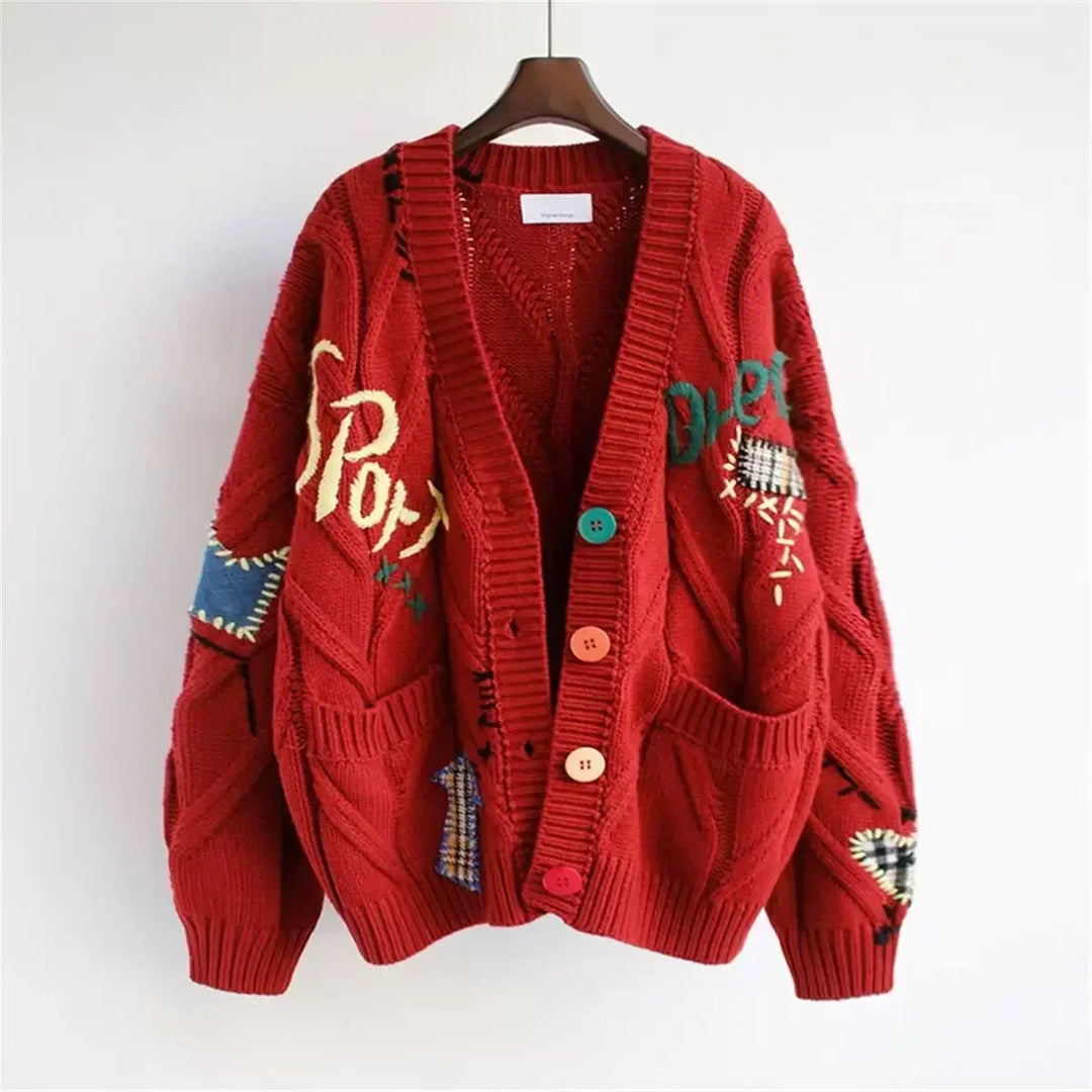Zoe™ - Embroidered Knitted Cardigan