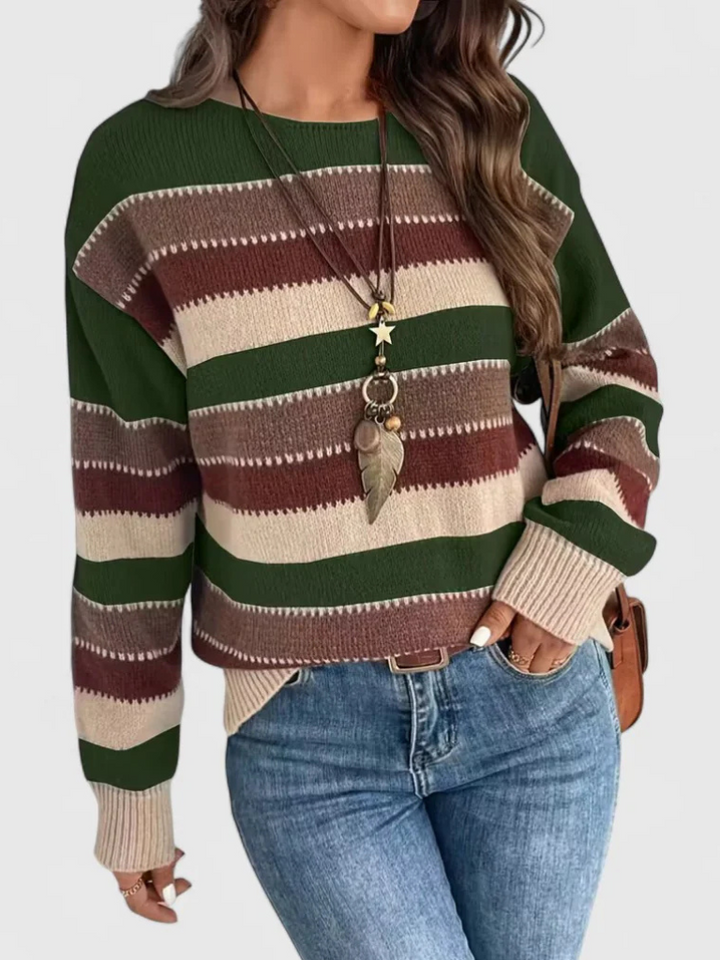DUSTY STRIPED PULLOVER