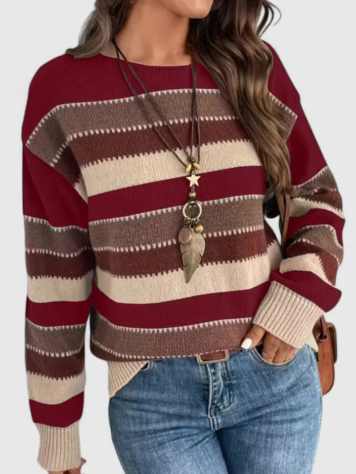 DUSTY STRIPED PULLOVER